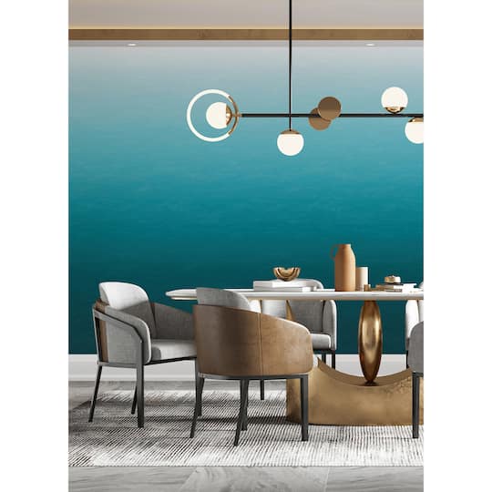 Katie Hunt Teal Blue Ombre Caribbean Sea Wall Mural